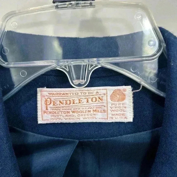 Pendleton Womens Size 8 Blue Business Blazer, 100% Virgin Wool - Picture 11 of 11